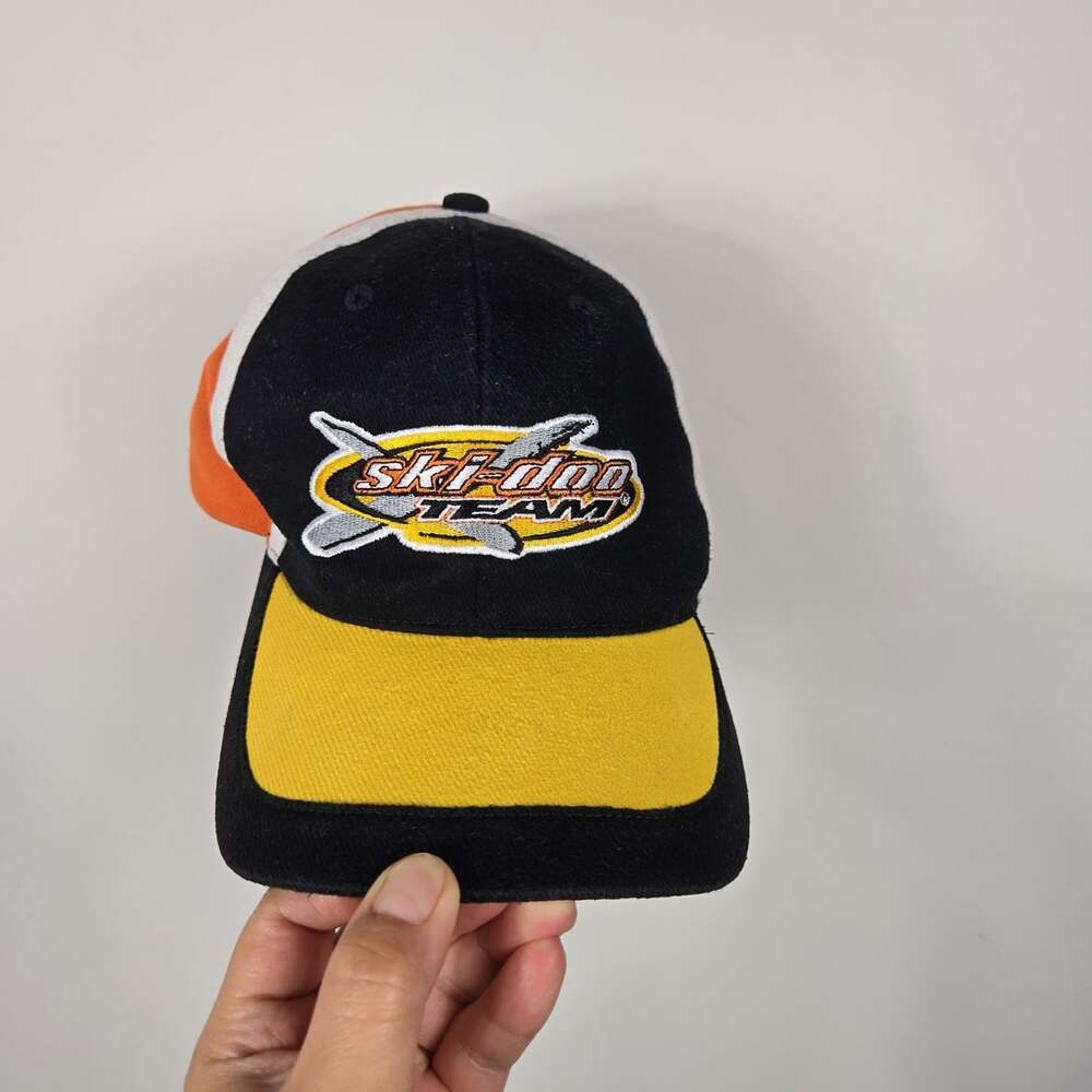 Vintage Ski-Doo Team Snapback Hat Y2K Racing Bombardier